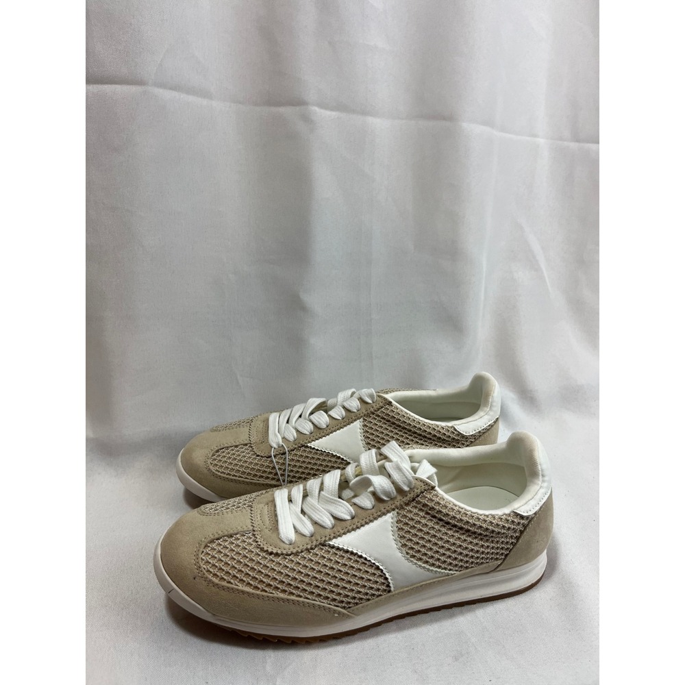 Universal Thread Womens Mesh Suede‎ Jogger Sneakers Tan Cream Size 8 NEW